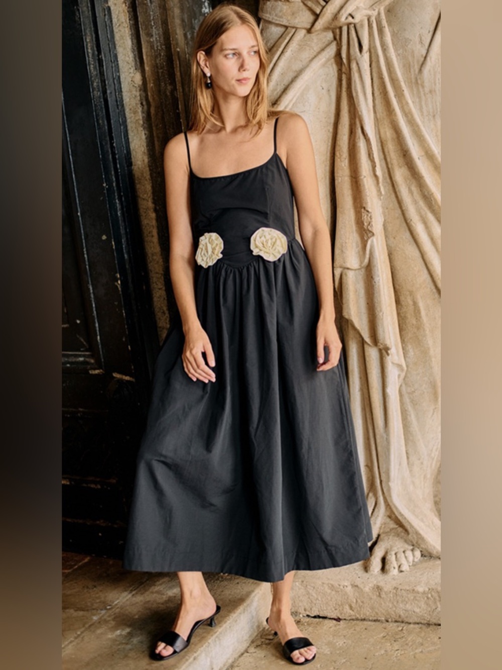 Ciao Lucia Neroli Rosette Midi Dress